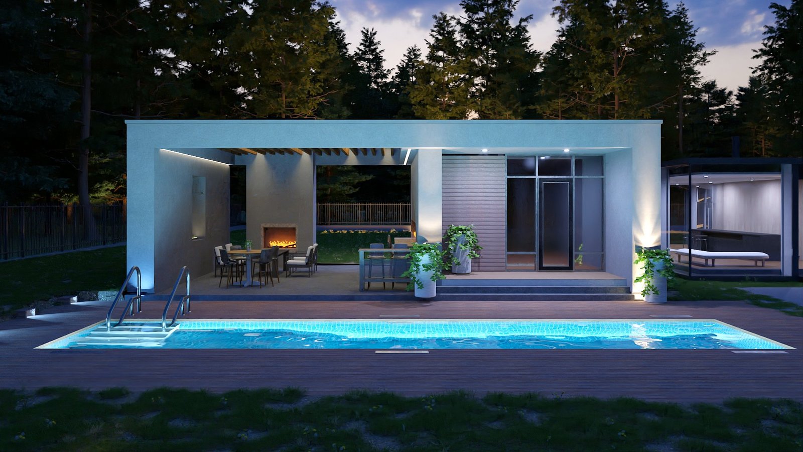 pool nightbright vlitesblue